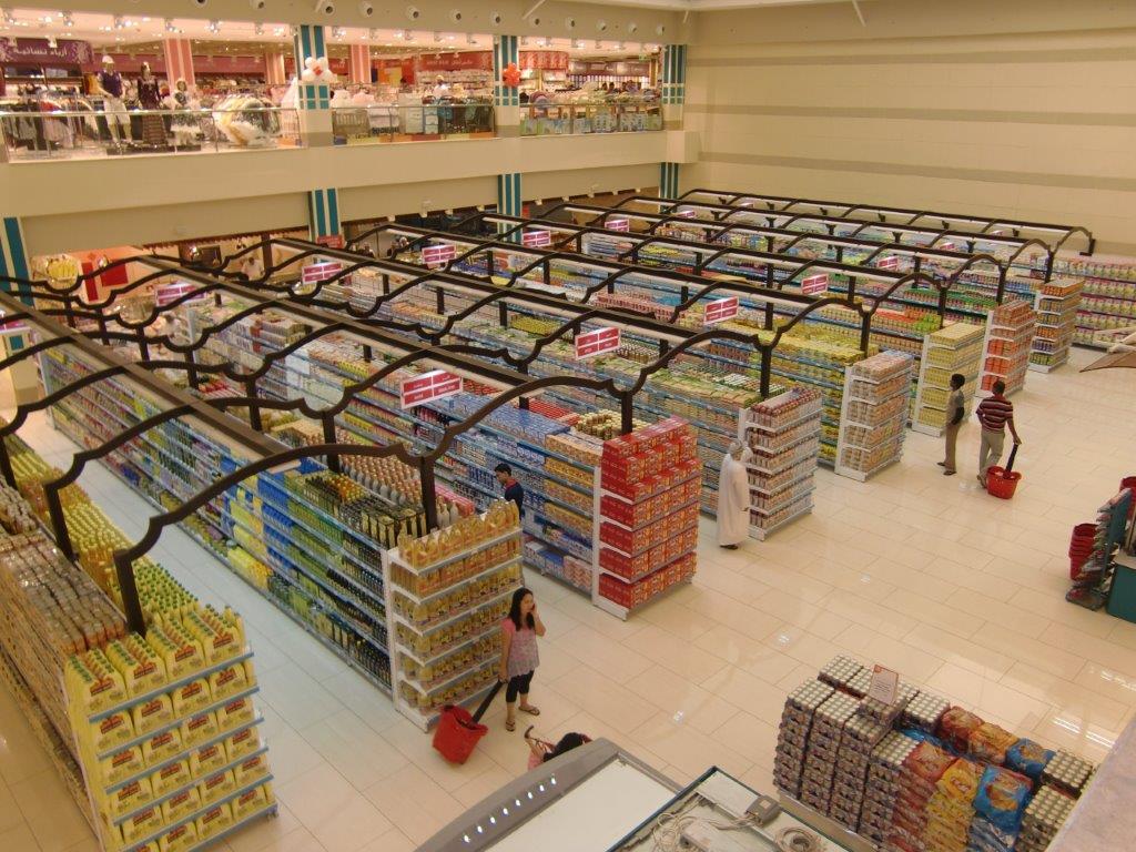 supermarket gondolas