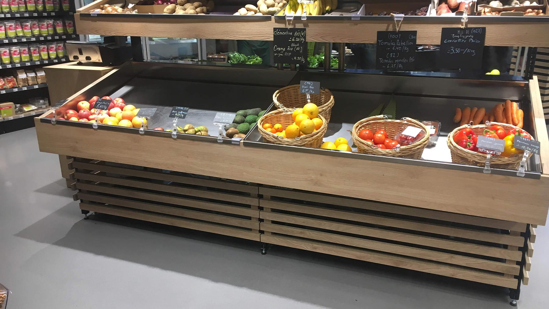 Retail Shelving for Organic Stores
