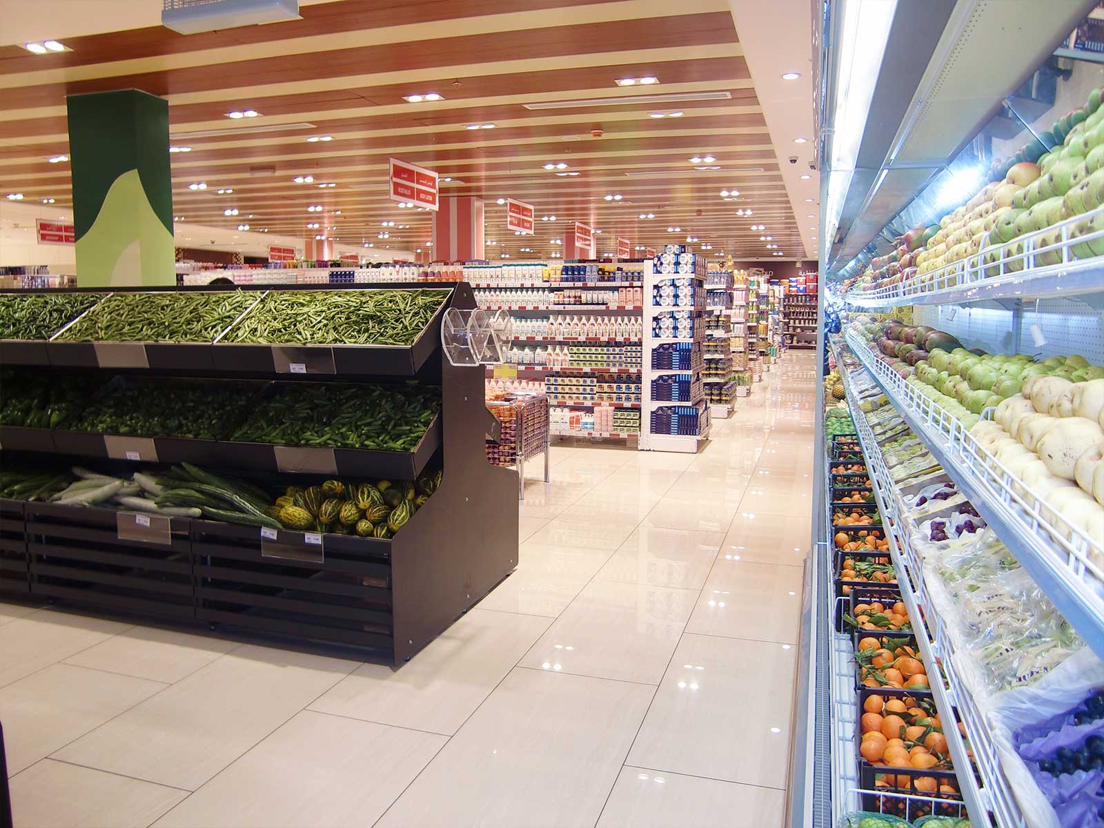 Supermarket retail displays
