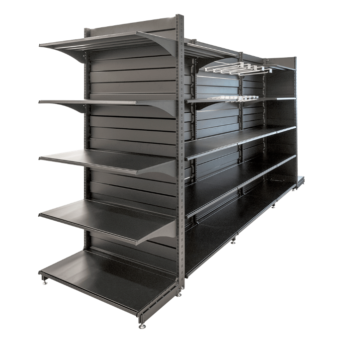 M25 25mm pitch shelving for retail
