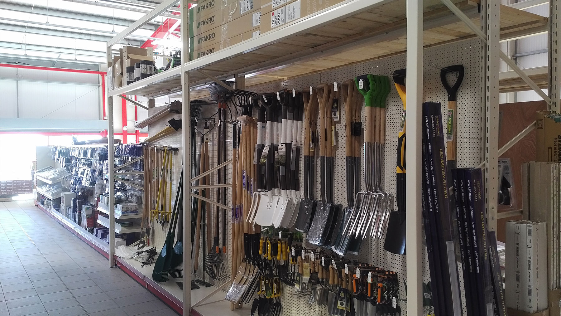 Shelving for tools