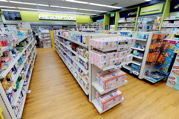 TN9 - Retail Shelving for Pharmacy.