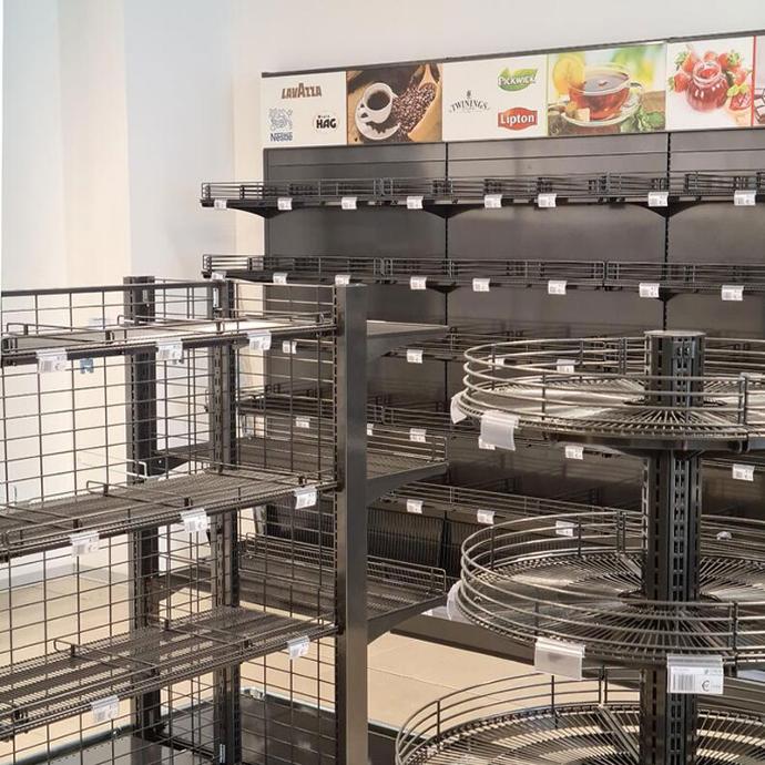 M25 25mm Pitch Retail Shelving