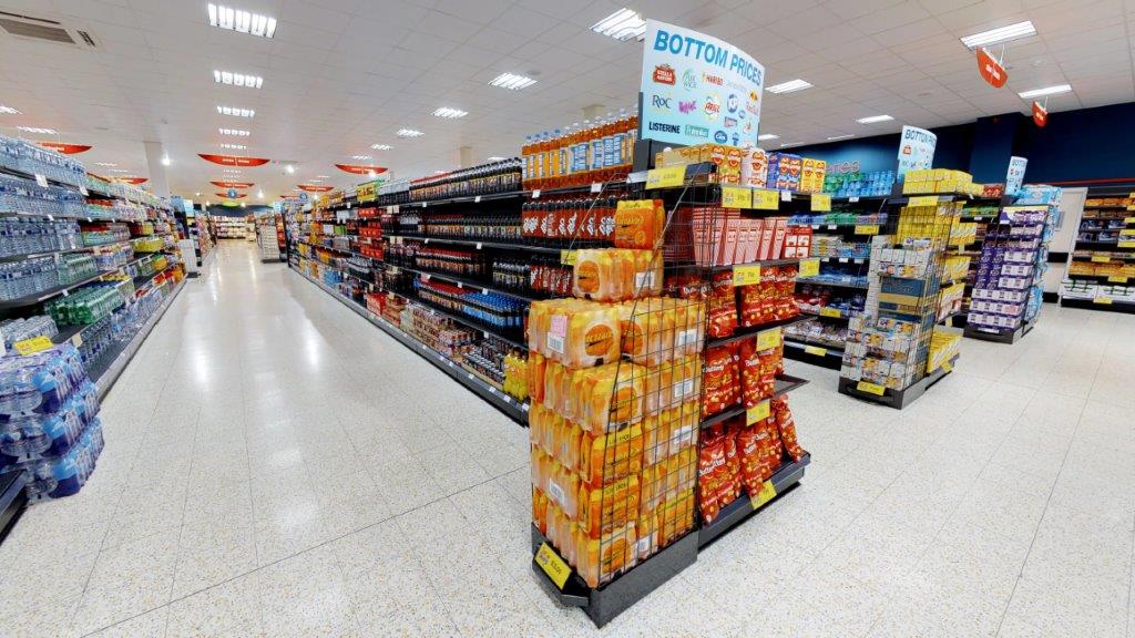 supermarket gondolas shelving