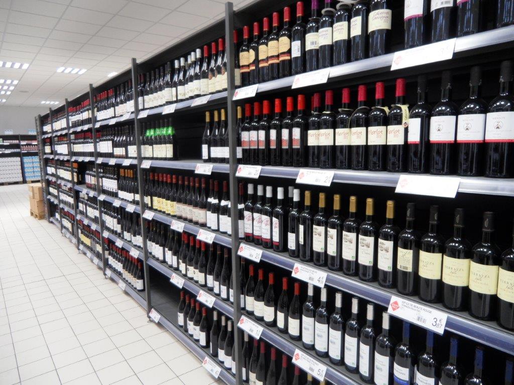 supermarket retail shelving