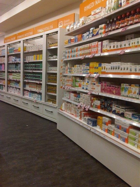 Pharmacy Wall shelving Units
