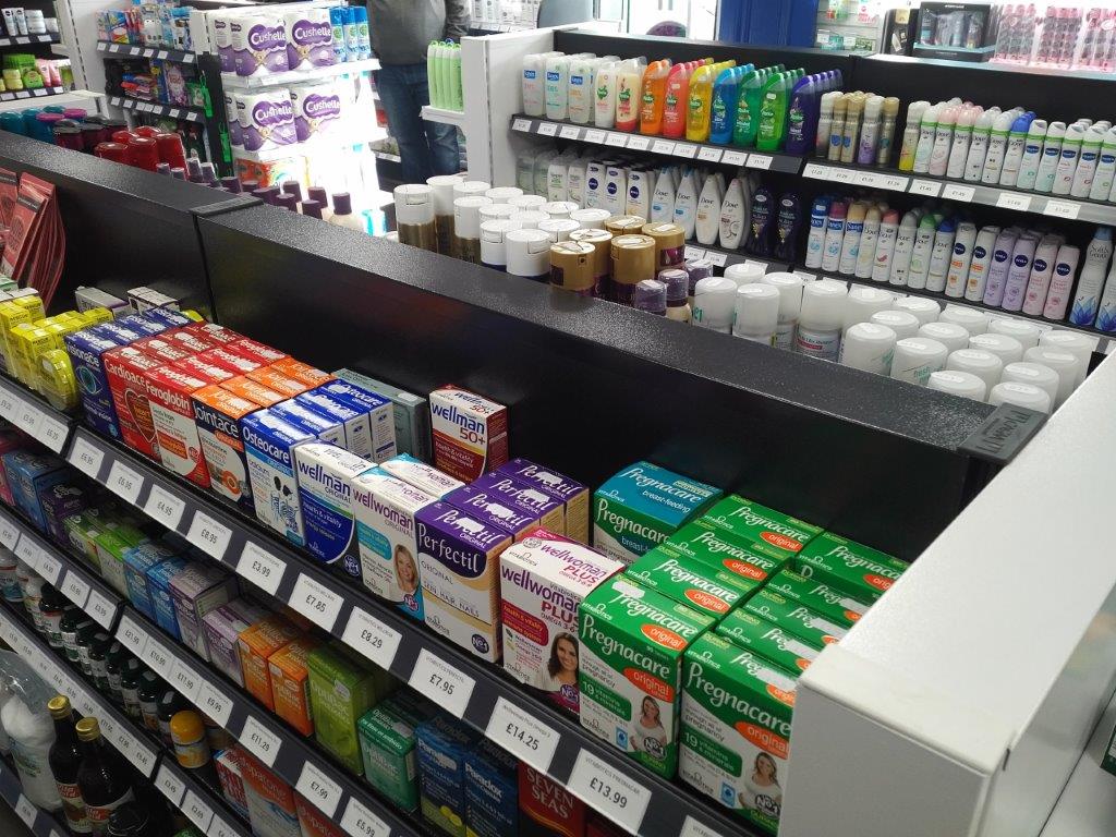 Pharmacy custom retail