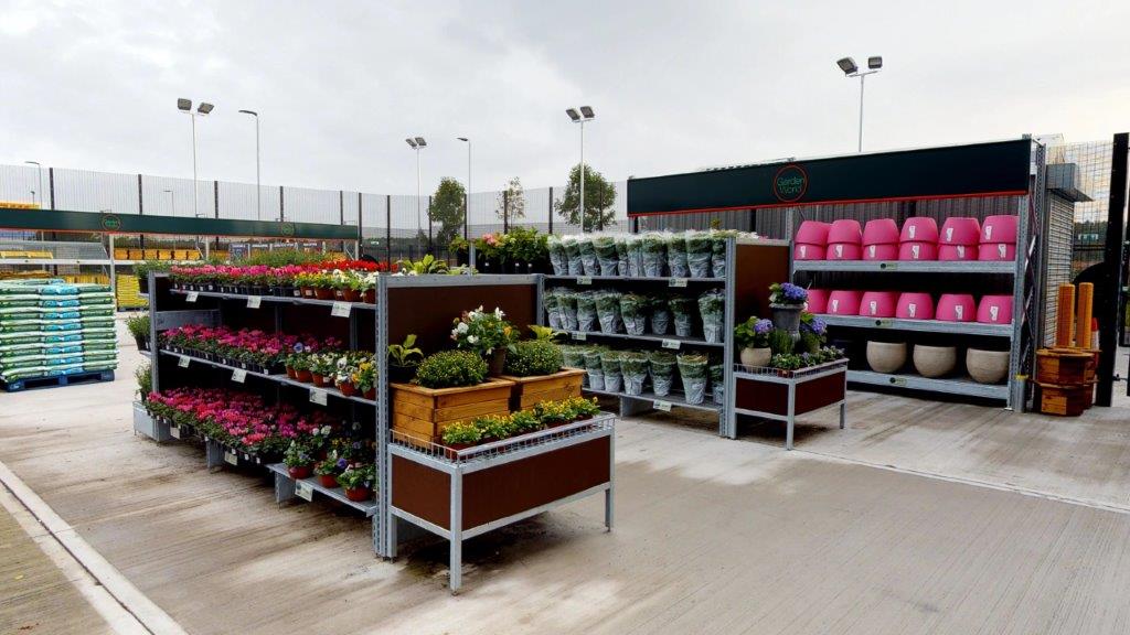 bespoke garden centre shelving