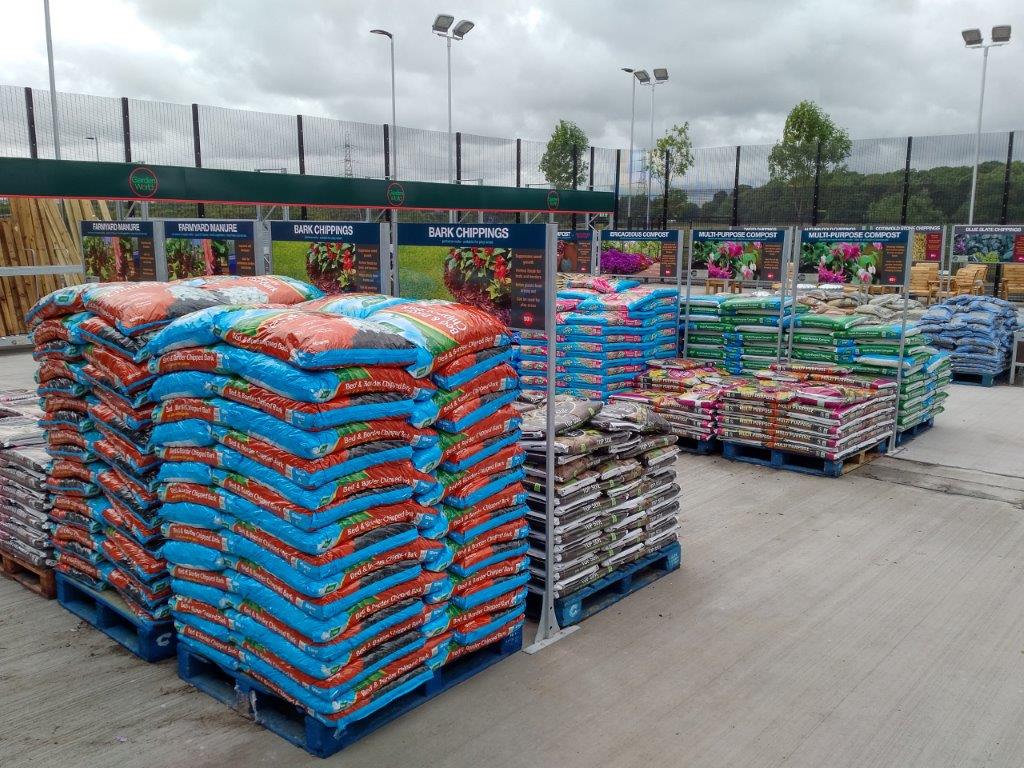 garden centre shelving