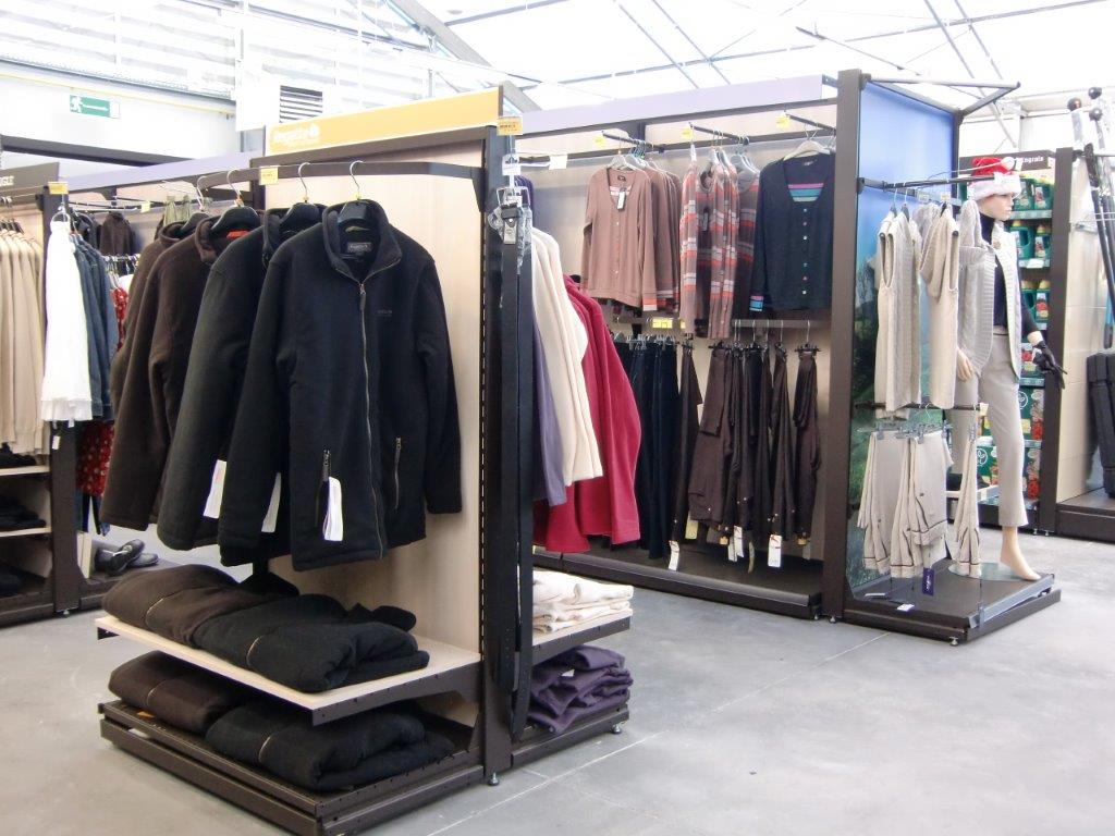 clothes shop shelving