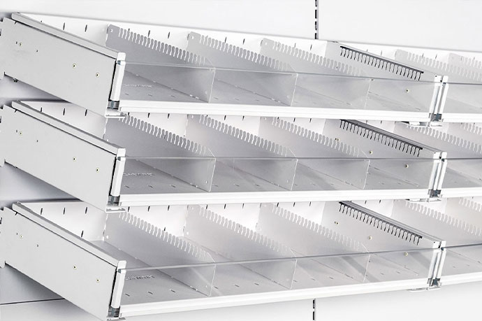 Pharmacy Fixtures for Storage