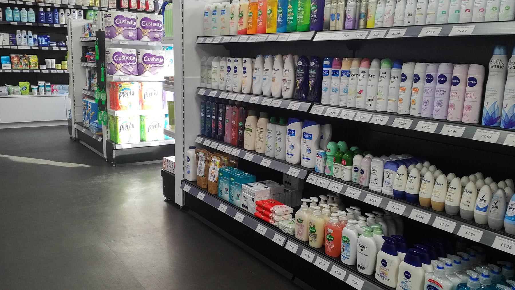 Pharmacy Retail Shelving