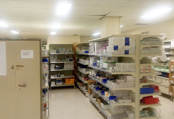 pharmacy shelving