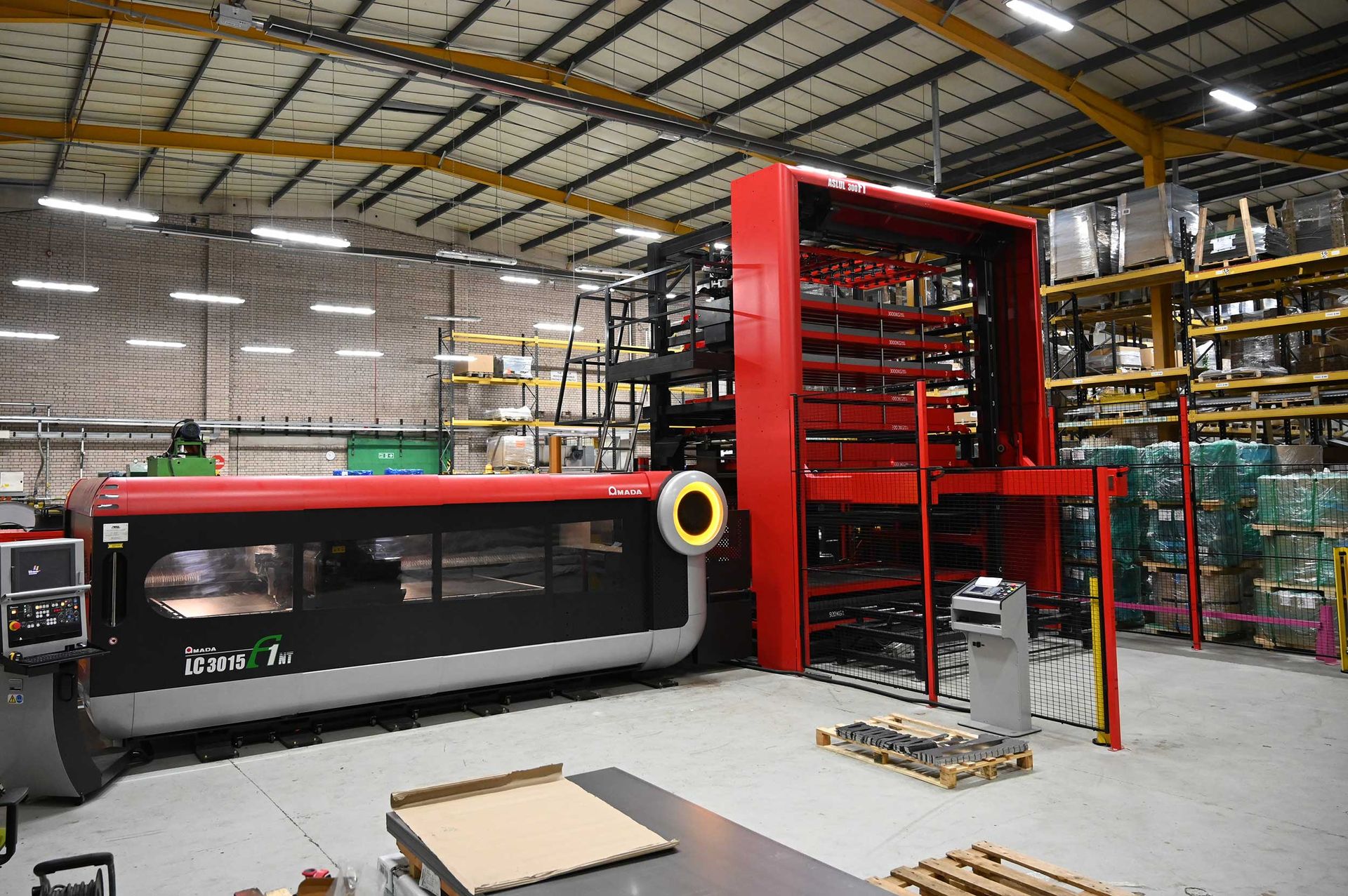 Laser cutting facilities, 24/7 shelving manufacturing