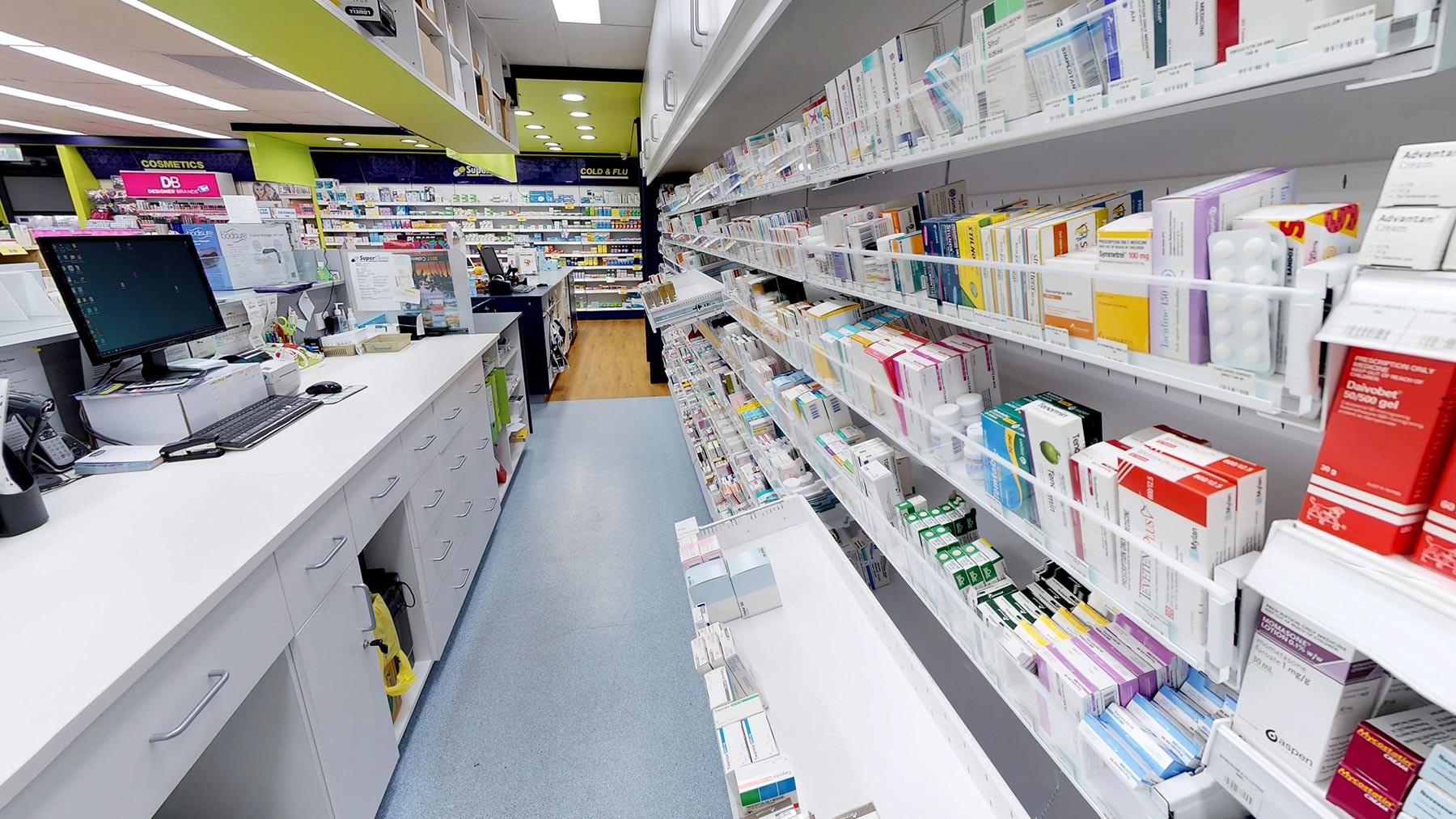 Pharmacy Retail Shelving