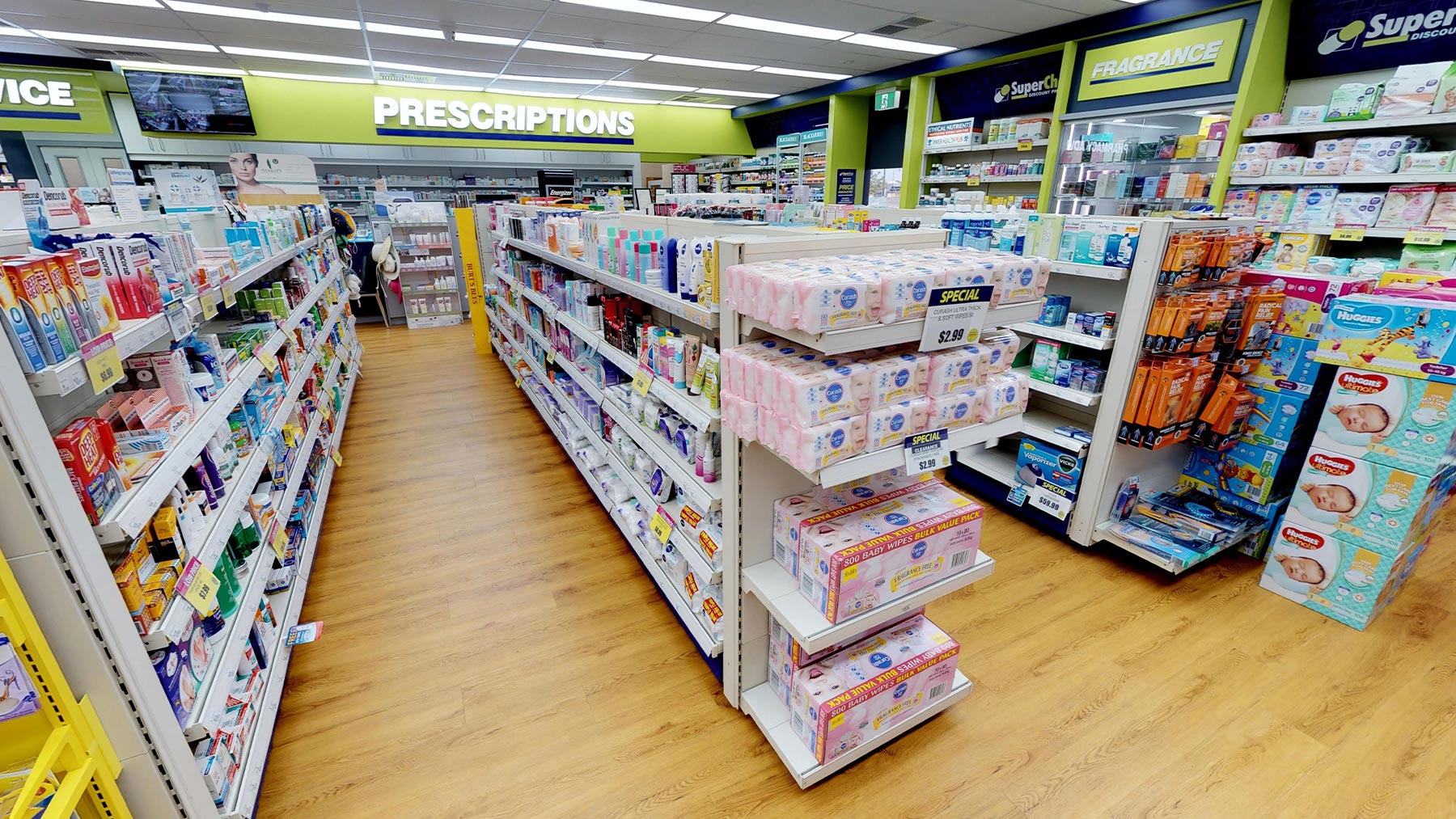 Pharmacy retail space