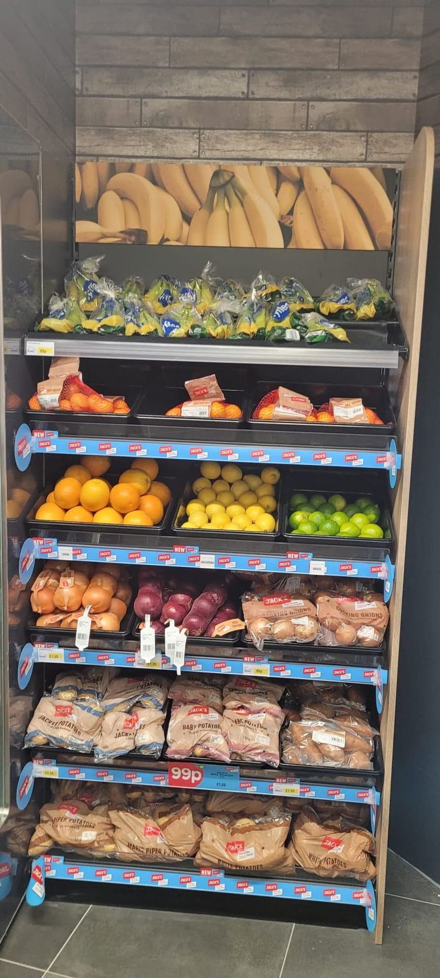 fruit and veg display