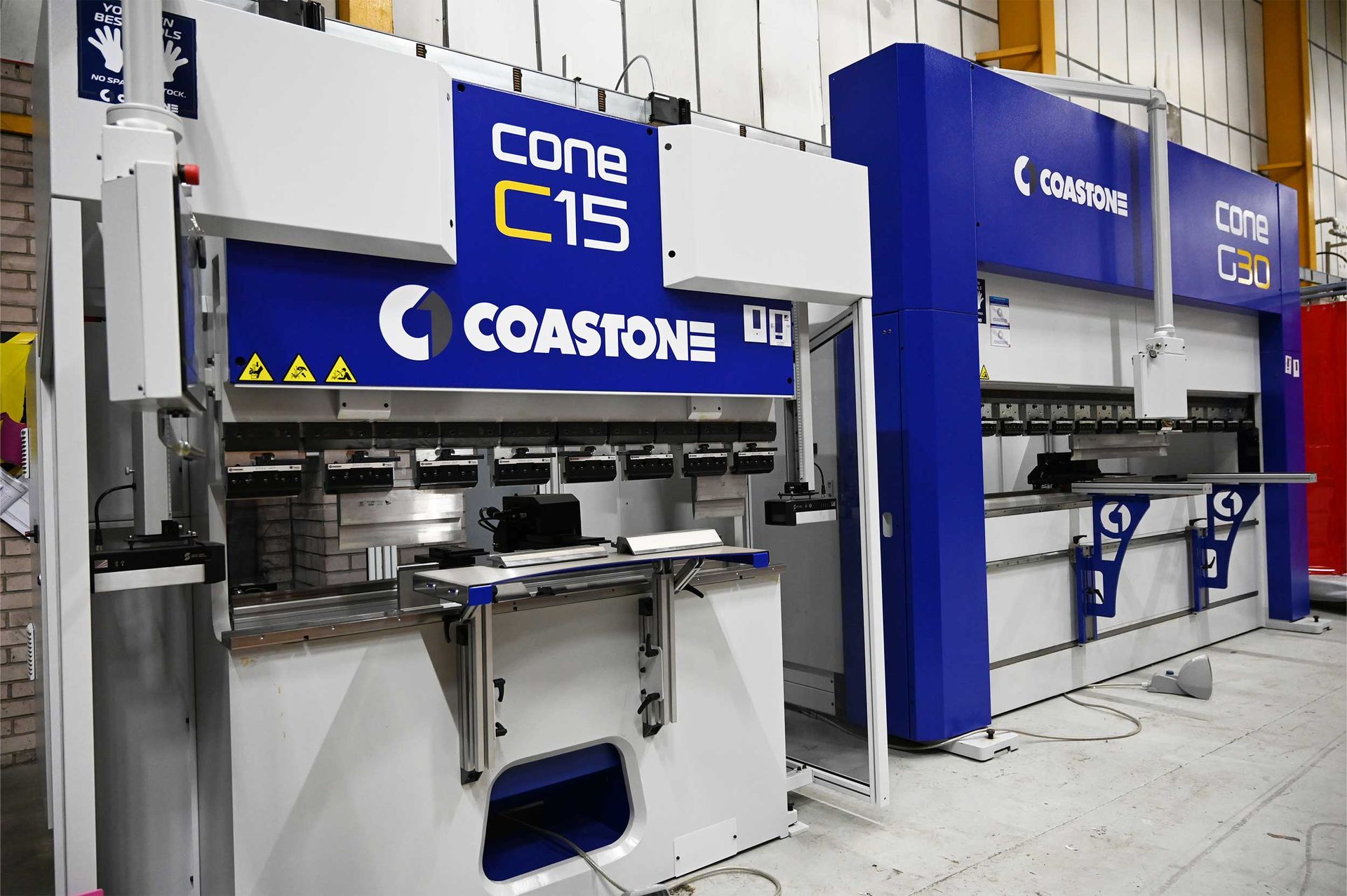 Press brakes for bending retail shelving